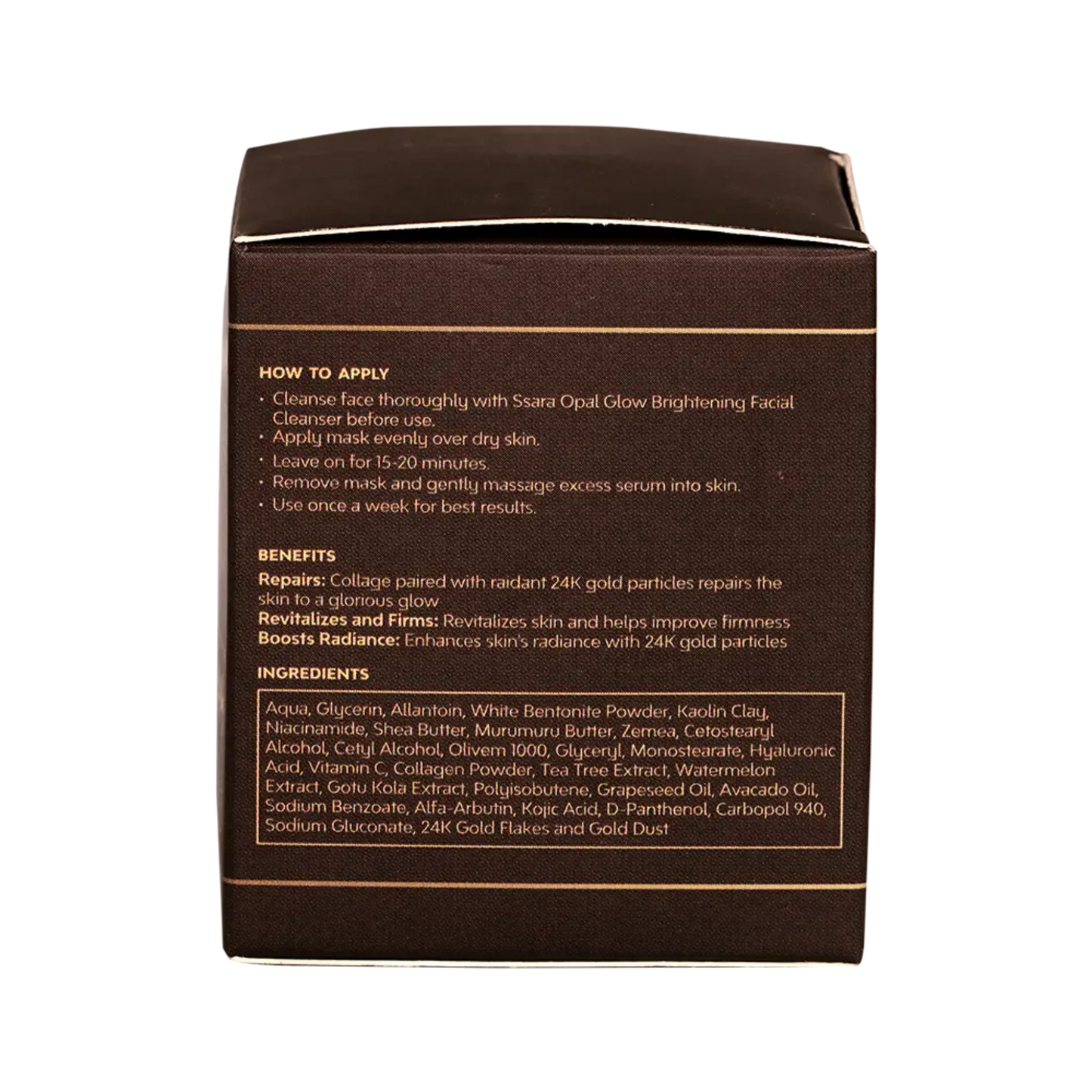24K Radiance Boost Collagen Face Mask